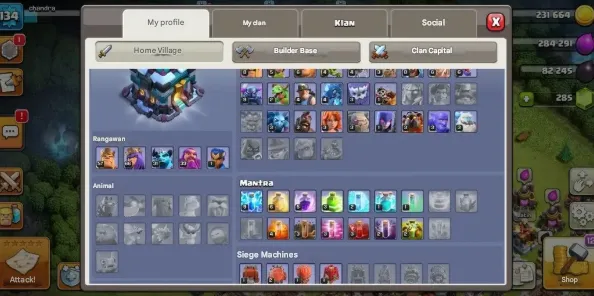 COC164 TH 13 | Heroes 57/66/31/33/1 | 5 Builders | Good Defense Base 